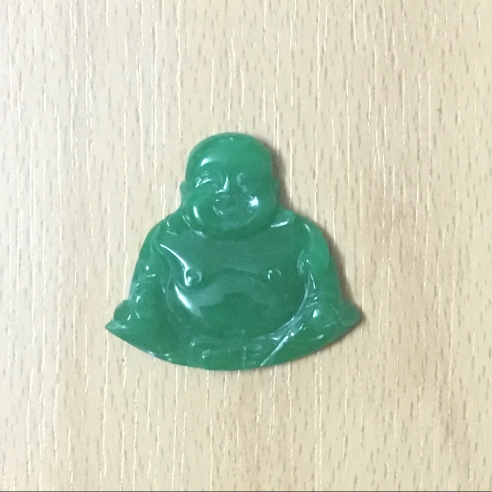 Jade Laughing Buddha (No Hole) 💚